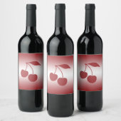 Cherred to white radition weinetikett (Flaschen)