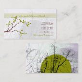 Cherri Bird [grün] Visitenkarten Visitenkarte (Vorne/Hinten)