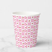 Cherrie , Little Blume , Pink White Paper Cup Pappbecher (Rechts)