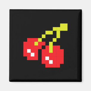 Cherries 80er Videospiel Halloween Kostüm Easy Gro Magnet