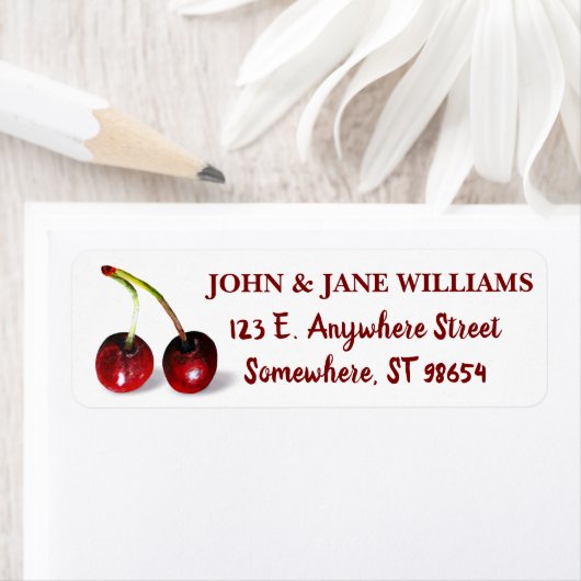 Cherries Address Label (Insitu)