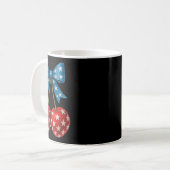 Cherries American Flag Coquette Bow Cherry 4. Kaffeetasse (Vorderseite Links)