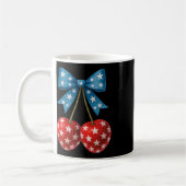 Cherries American Flag Coquette Bow Cherry 4. Kaffeetasse (Links)