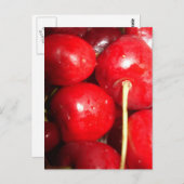 Cherries Art Foto Postkarte (Vorne/Hinten)