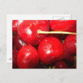Cherries Art Foto Postkarte (Vorne/Hinten)