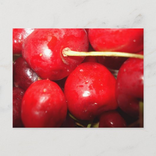Cherries Art Foto Postkarte (Vorderseite)