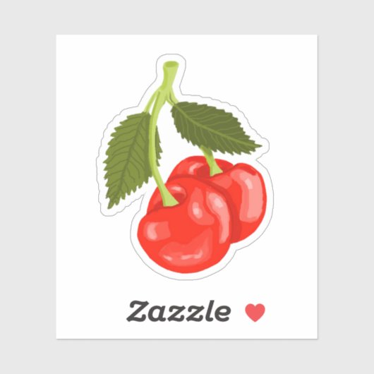 Cherries Aufkleber (Blatt)