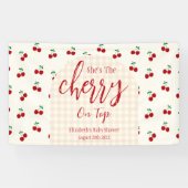 Cherries Baby Dusche Banner (Horizontal)