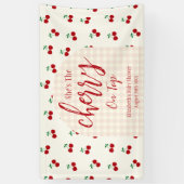 Cherries Baby Dusche Banner (Vertikal)