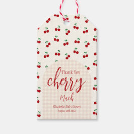 Cherries Baby Dusche Geschenkanhänger