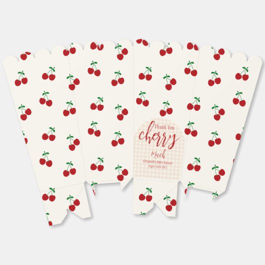 Cherries Baby Dusche Geschenkschachtel (Ungeklappt)