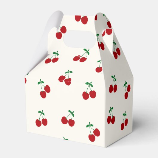 Cherries Baby Dusche Geschenkschachtel (Rückseite)