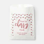 Cherries Baby Dusche Geschenktütchen (Vorderseite)