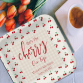 Cherries Baby Dusche Pappteller