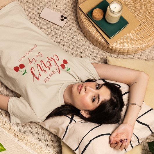 Cherries Baby Dusche T-Shirt