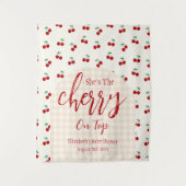 Cherries Baby Dusche Wandteppich (Vorderseite)