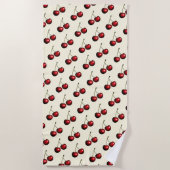 Cherries Beach Handtuch wählen Farbe (Vorderseite)
