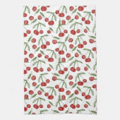 Cherries Birthday Party Dusche Geschirrtuch (Vertikal)