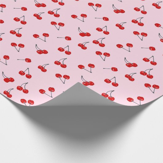 Cherries Birthday Party Geschenkpapier (Ecke)