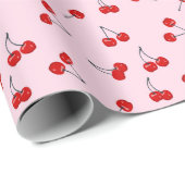 Cherries Birthday Party Geschenkpapier (Rolleneckpunkt)