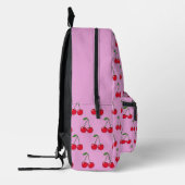 Cherries Bombs Pink Bedruckter Rucksack (Links)