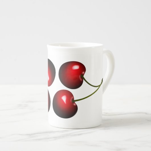 Cherries Bone China Tasse (Vorderseite Rechts)