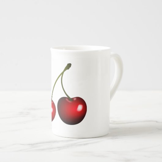 Cherries Bone China Tasse (Vorderseite Rechts)
