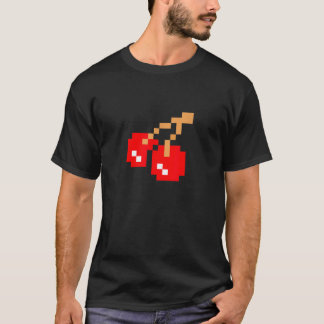 Cherries Cherry Pixel 8 bit Arcade Game Matching C T-Shirt