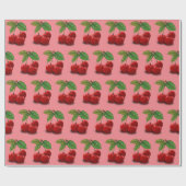 Cherries Cherry Print Retro Vintage Geschenkverpac Geschenkpapier (Flach)