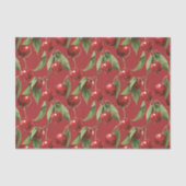 Cherries Cherry Red Pattern Seidenpapier (Vorderseite)