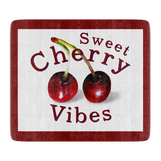 Cherries Cutting Board Schneidebrett (Vorderseite)