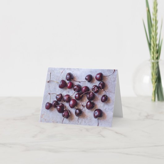 Cherries Dankeskarte (Vorderseite)