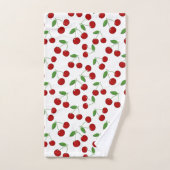 Cherries Design Badehandtuch Set (Handtuch)