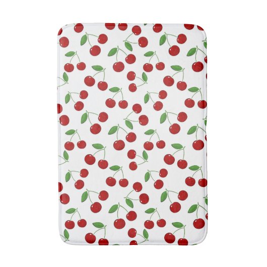 Cherries Design Bath Mat Badematte (Vorderseite Vertikal)
