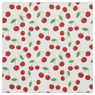 Cherries Design Fabric Stoff