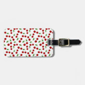 Cherries Design Luggage Tag Gepäckanhänger (Vorderseite horizontal)