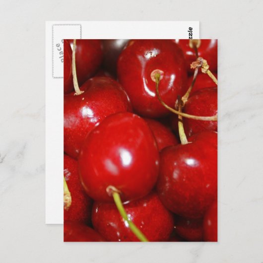 Cherries Design Postkarte (Vorne/Hinten)