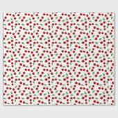 Cherries Design Wrapping Paper Roll Geschenkpapier (Flach)