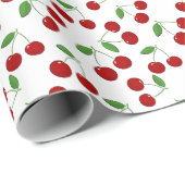 Cherries Design Wrapping Paper Roll Geschenkpapier (Rolleneckpunkt)