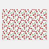 Cherries Design Wrapping Paper Sheets Geschenkpapier Set (Vorderseite 3)
