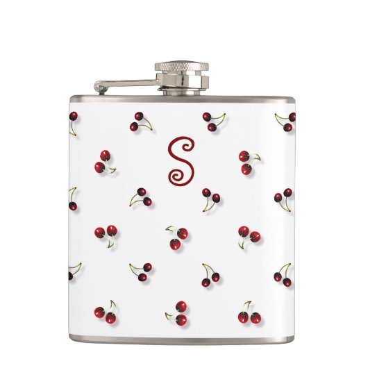 Cherries Flask Flachmann (Vorderseite)