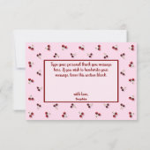 Cherries Flat Dankeschön Karte (Rückseite)