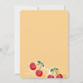 Cherries Frame Einladung (Rückseite)