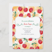 Cherries Frame Einladung (Vorderseite)