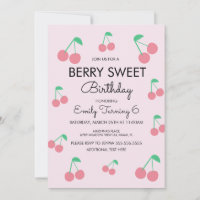 Cherries Frucht Rosa Geburtstagsparty