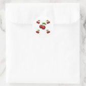 Cherries Galore Design Runder Aufkleber (Tasche)