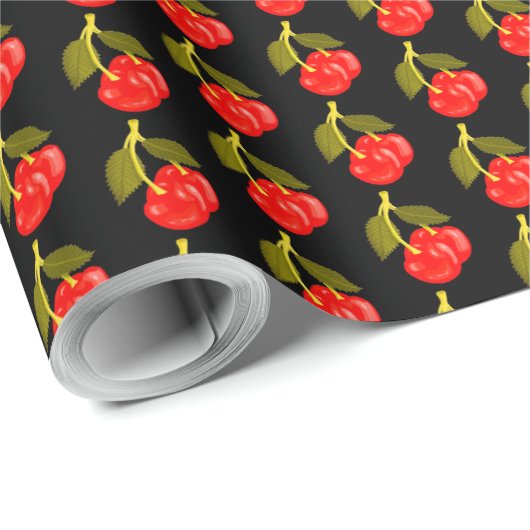 Cherries Geschenkpapier (Rolleneckpunkt)
