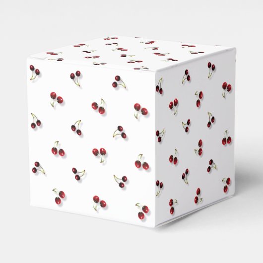 Cherries Gift Favor Box Geschenkschachtel (Vorderseite)