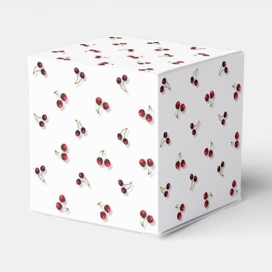 Cherries Gift Favor Box Geschenkschachtel (Rückseite)