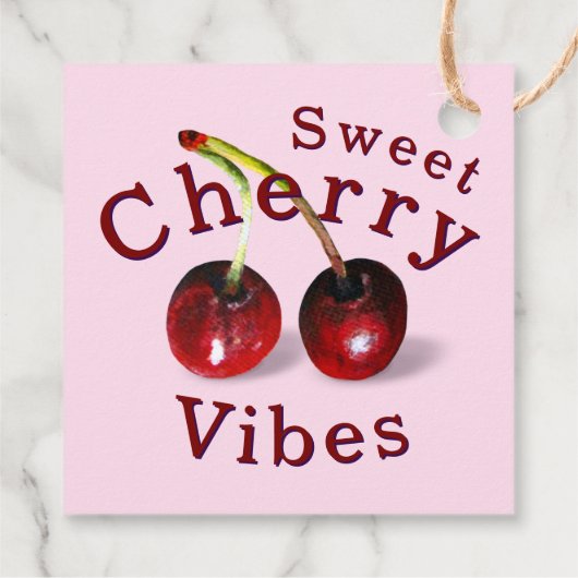 Cherries Gift-Tag Geschenkanhänger (Rückseite)
